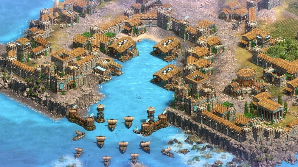 Age of Empires coastal city